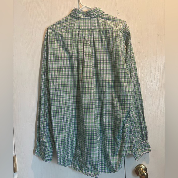 Ralph Lauren Pastel Plaid Preppy Button Down Shirt Men's Large Classic Fit - Picture 2 of 4